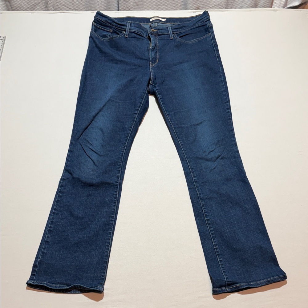 Levi's Womens Dark Blue 315 Shaping Bootcut Size 33